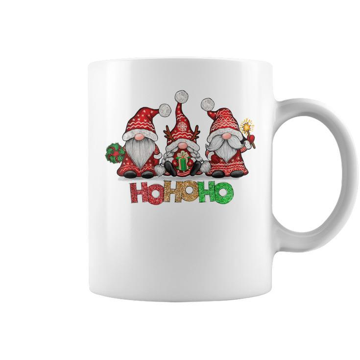 Ho Ho Ho Merry Christmas Santa Claus Gnome Reindeer Holidays Coffee Mug