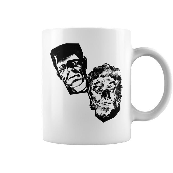 Horror Movie Monsters Werewolf Wolfman Frankenstein Coffee Mug