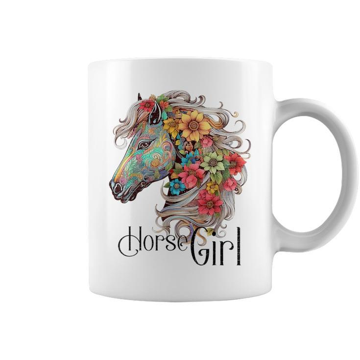 Horse Girl - Just A Girl Who Loves Horses Horseback Riding  Coffee Mug