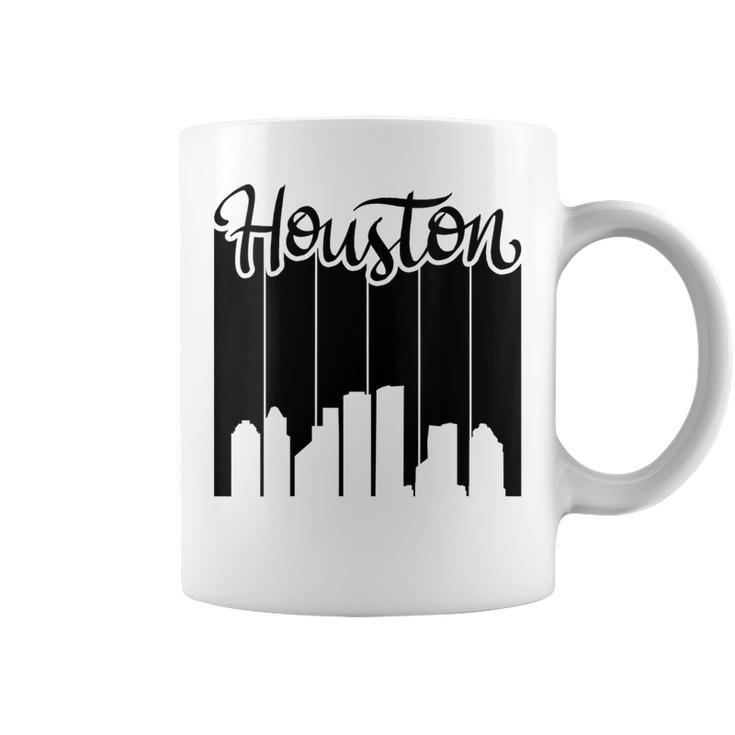 Houston - City Pride - Retro Skyline Silhouette Image  Coffee Mug