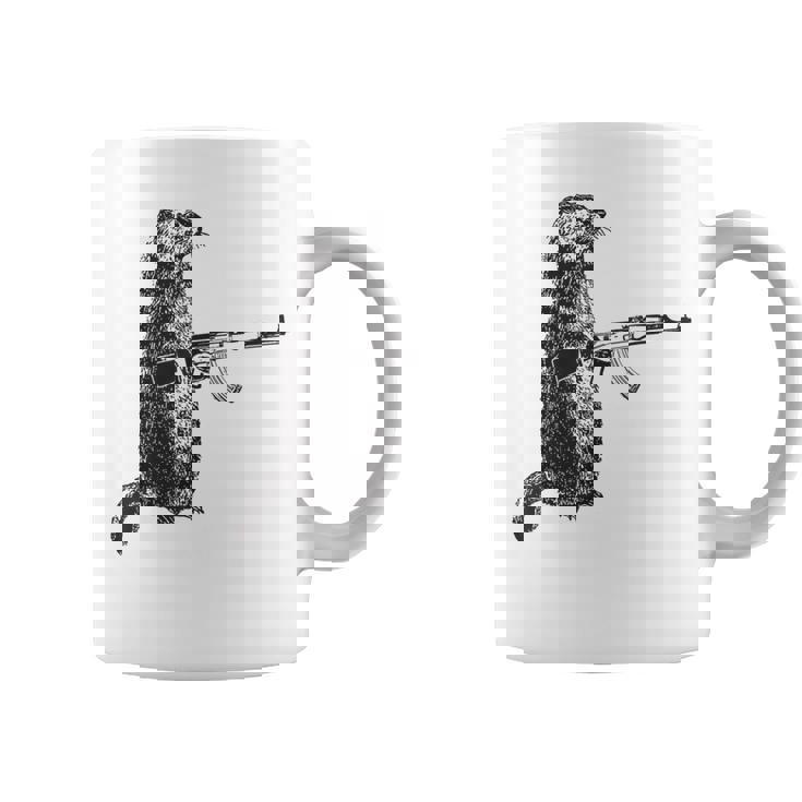 Hunting Woodchuck Ak-47 Gun Groundhog Coffee Mug Hunting Woodchuck Ak-47 Gun Groundhog Coffee Mug