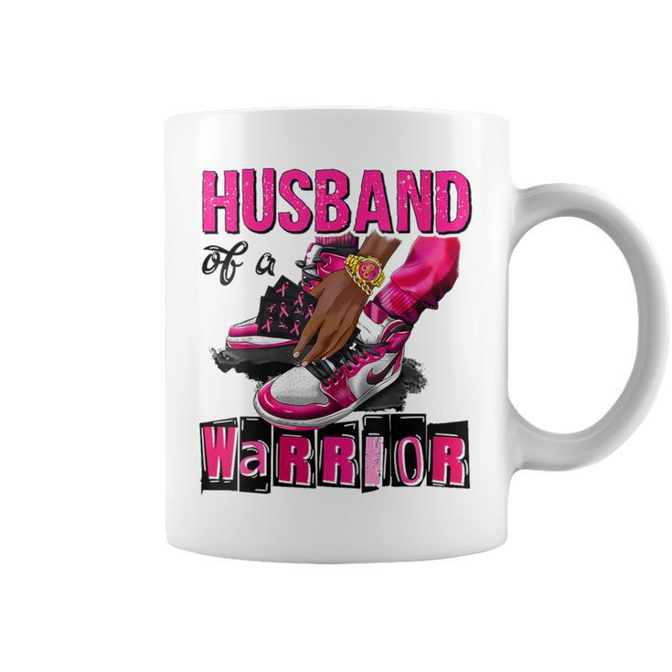Husband Of A Warrior Pink Breast Cancer Awareness Support Coffee Mug