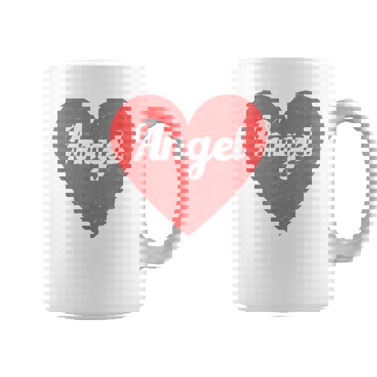 I Heart Angel First Names And Hearts I Love Angel Coffee Mug