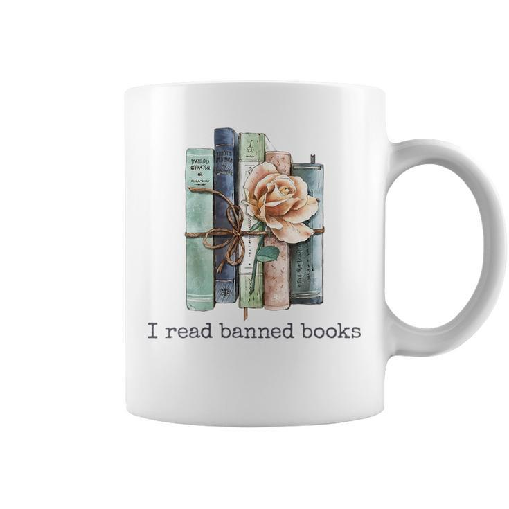 I Read Banned Books Banned Books Lovers Gift For Womens Coffee Mug