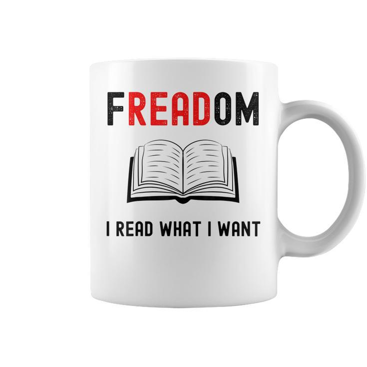 I Read Banned Books Freadom Funny Bookworm Book Reading Coffee Mug