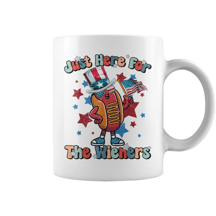Im Just Here For The Wieners Hot Dog 4Th Of July  Men  Coffee Mug