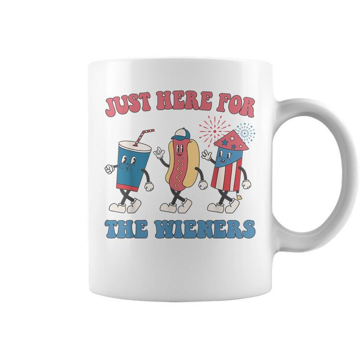 Im Just Here For The Wieners Lovers Funny 4Th Of July Party Coffee Mug