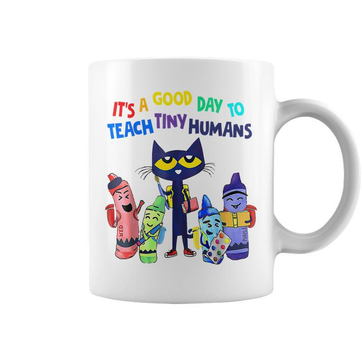 It's A Good Day To Teach Tiny Humans Cat Teacher Lover Coffee Mug