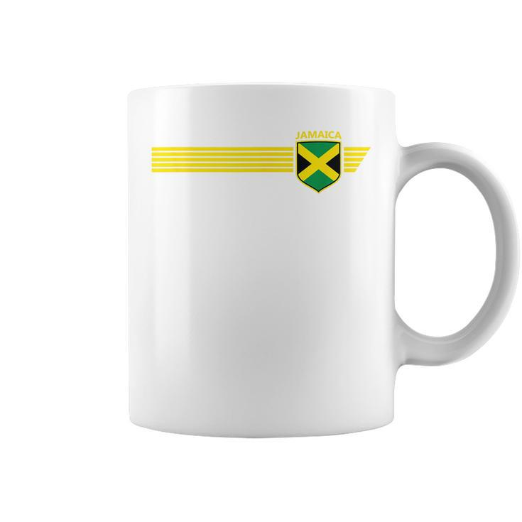 Jamaica Flag Jamaican Vintage Athletic Throwback Souvenir  Coffee Mug