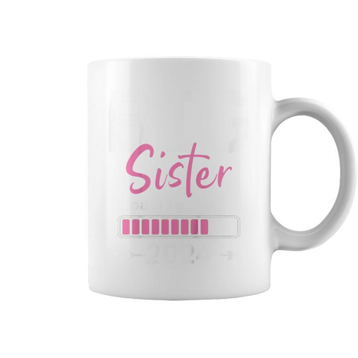 Kids Big Sister Loading 2024 Promoted To Big Sister 2024  Gifts For Sister Funny Gifts Coffee Mug
