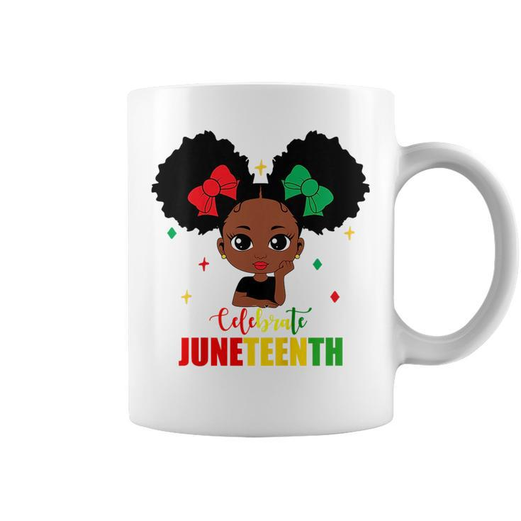 Kids Celebrate Junenth African Black Girl Toddler Girls Kids  Coffee Mug