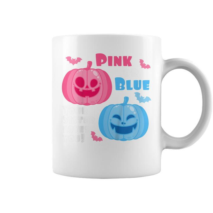 Kids Halloween Gender Reveal Your Sister Loves You Fall Themes For Sister  Coffee Mug