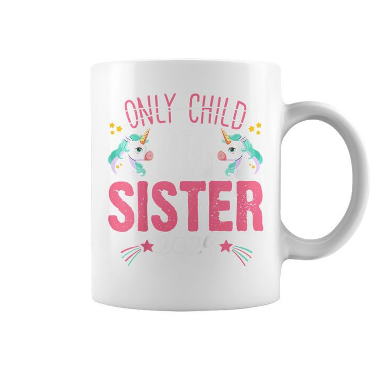 Kids Promoted To Big Sister Est 2024 Unicorn Toddler Girls Gifts For Sister Funny Gifts Coffee Mug