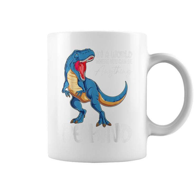 Be Kind Dinosaur T Rex Stop Bullying Unity Day Wear Orange Coffee Mug