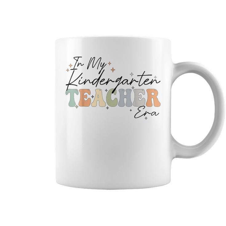 In My Kindergarten Era Retro Groovy Back To School Teachers Coffee Mug