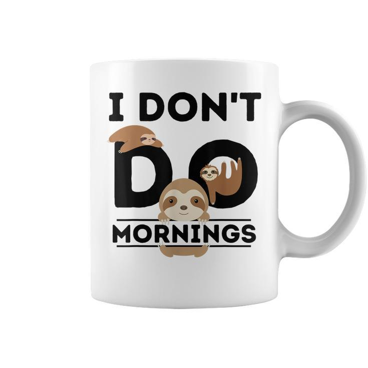 Lazy Sloth For Girls Women Funny Morning Pj Sleepy Sloths  Gift For Women Coffee Mug