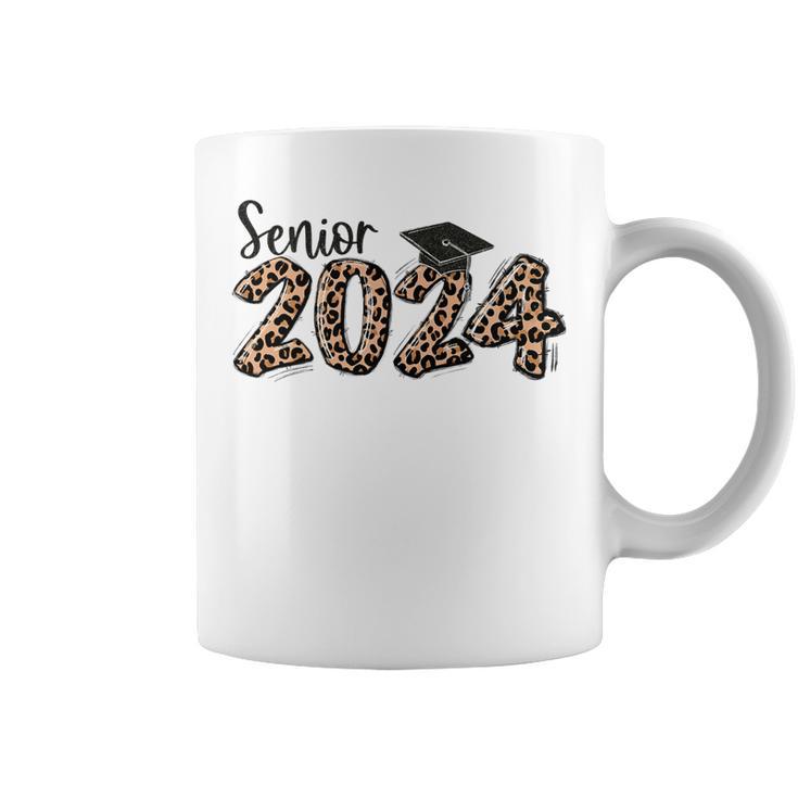 Leopard Senior 2024 Class Of 2024 Funny Graduation 2024 Gift Coffee Mug