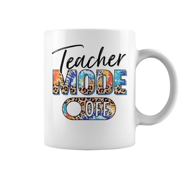 Leopard Teacher Mode Off Last Day Of School Summer Vacation Coffee Mug