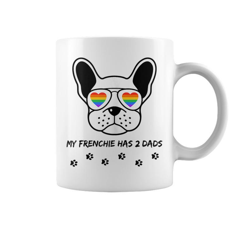 Lgbt My Frenchie French Bulldog Has 2 Dads Gay Pride Dog  Coffee Mug