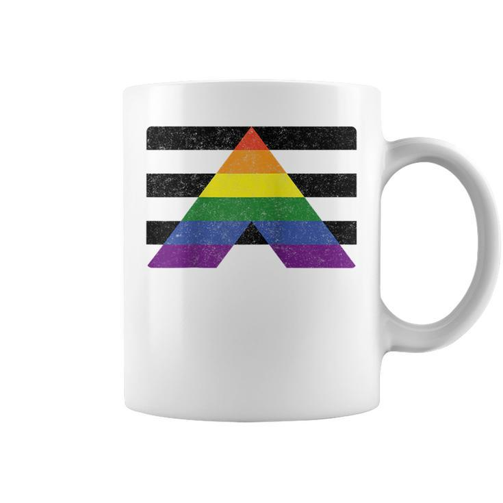 Lgbt Straight Gay Ally Pride Flag For Hetero Men And Women  Coffee Mug