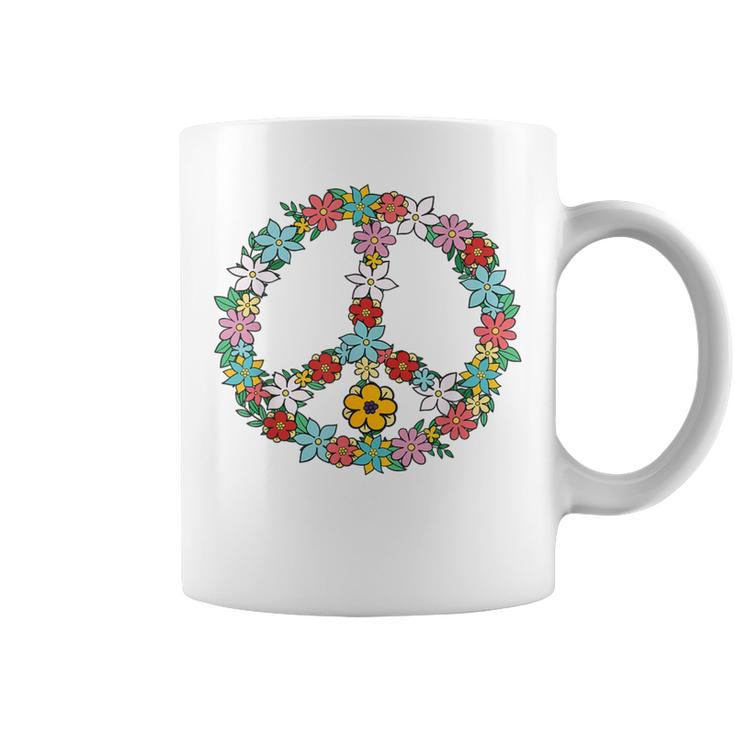 Love Peace Sign 60S 70S Dye Tie Dye Peace Hippy Coffee Mug
