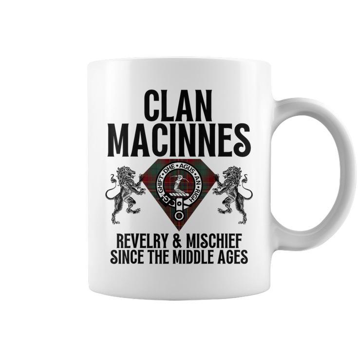 Macinnes Clan Scottish Name Coat Of Arms Tartan Family Party Coffee Mug