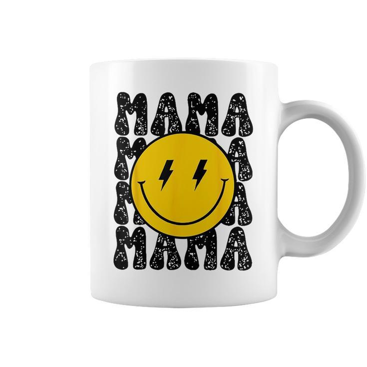Mama And Dada Smiling Face Bolt Eyes Pregnancy Announcement  Coffee Mug