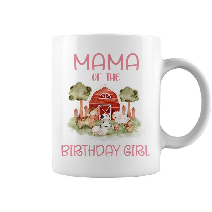 Mama Of The Birthday For Girl Barnyard Farm Animals Party  Coffee Mug