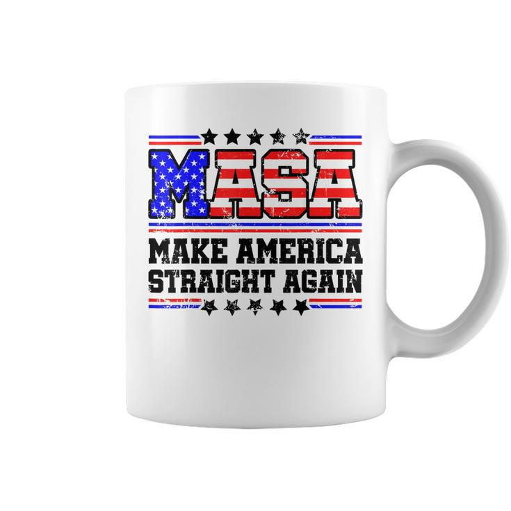 Masa Make America Straight Again Usa American Coffee Mug