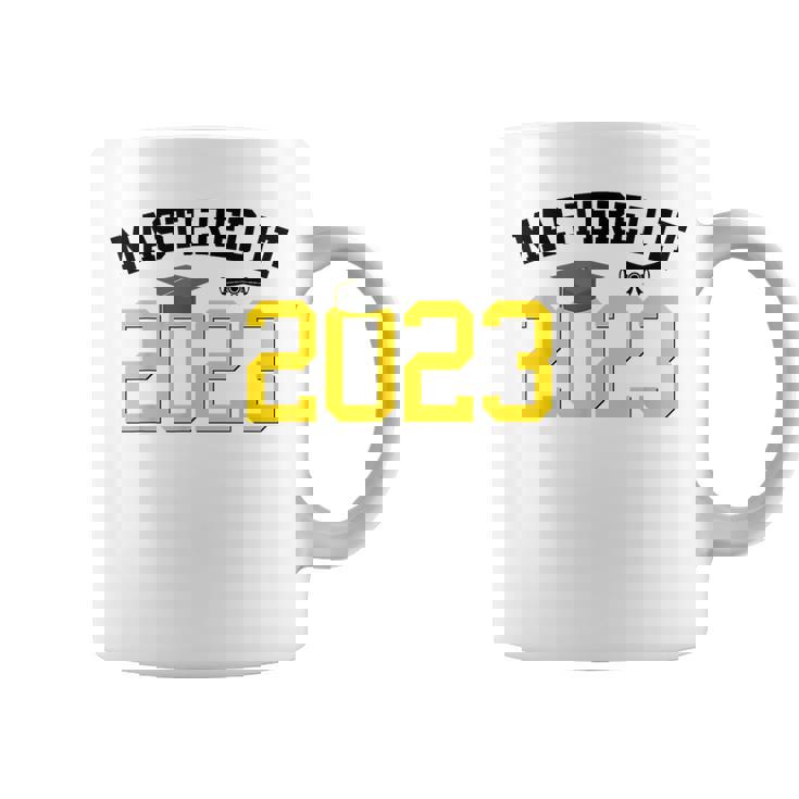 Master Degree Graduation Gifts Mastered It 2023 Graduate  Coffee Mug