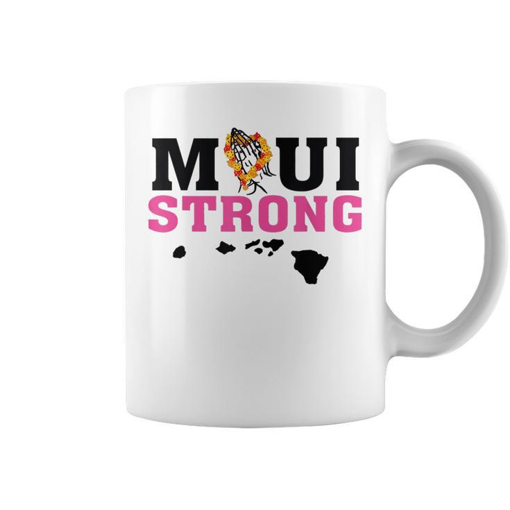 Maui Hawaii Strong Retro Flowers Wildfire Lahaina Survivors Coffee Mug