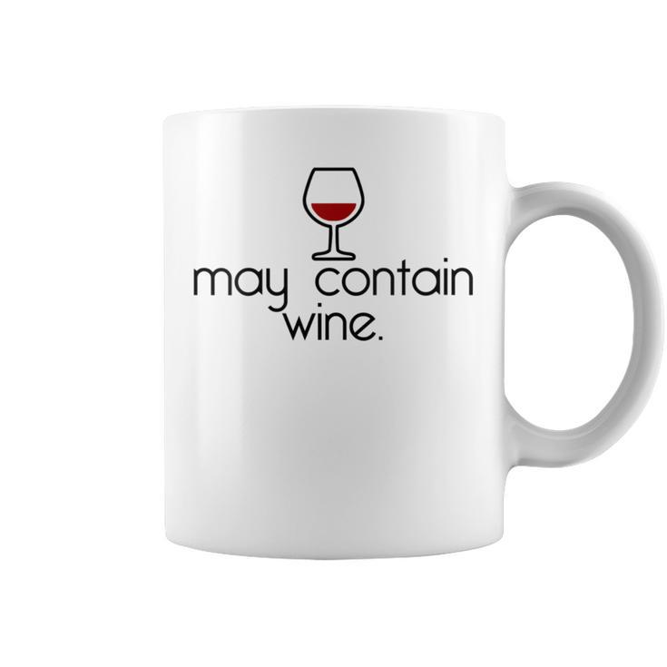 May Contain Wine Christmas Drinking Red Wines Meme Coffee Mug
