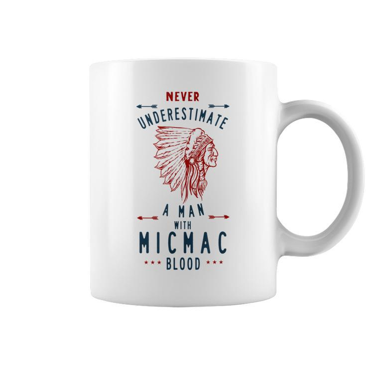Micmac Native American Indian Man Never Underestimate Native American Funny Gifts Coffee Mug
