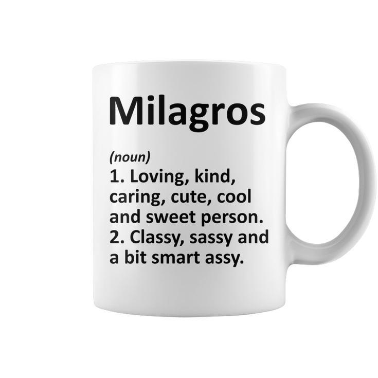 Milagros Definition Personalized Funny Birthday Gift Idea Definition Funny Gifts Coffee Mug