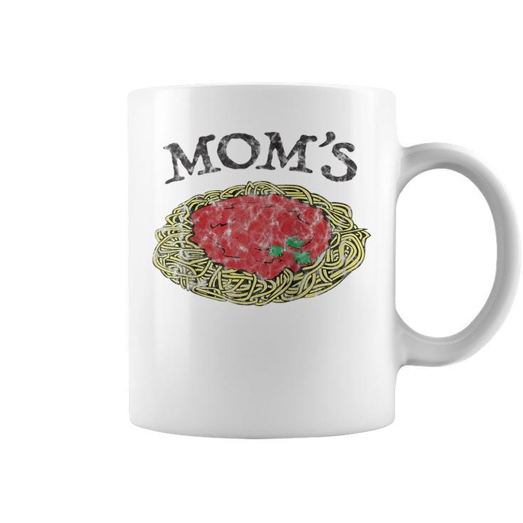 Moms Spaghetti Funny Italian Graphic Print  Coffee Mug