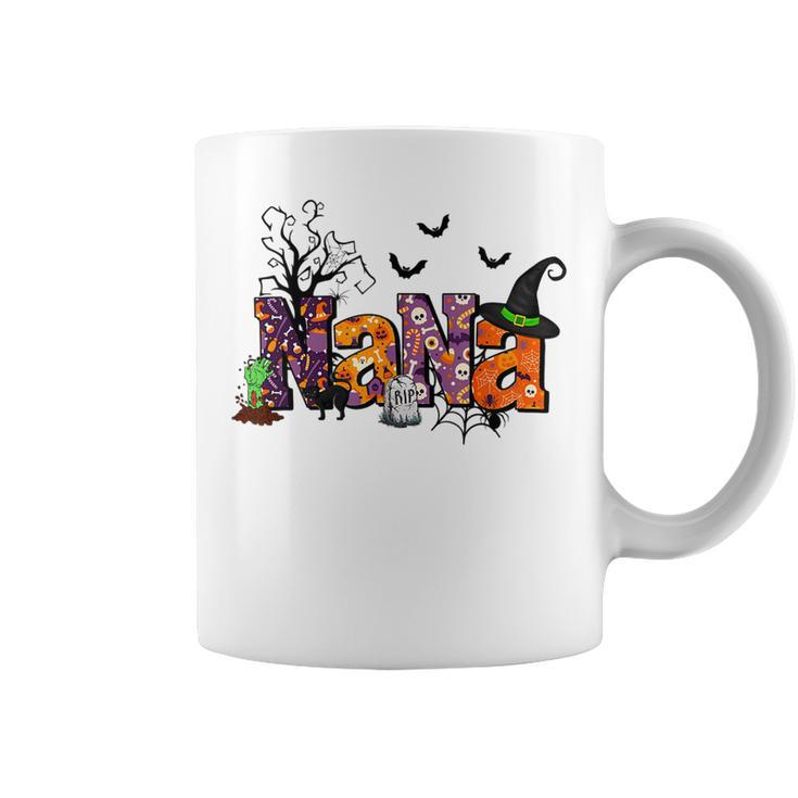 Nana Halloween Witch Hat Pumpkin Spooky Family Matching Coffee Mug
