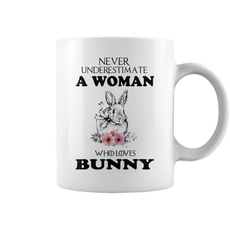 Never Underestimate A Woman Who Love Bunny Coffee Mug