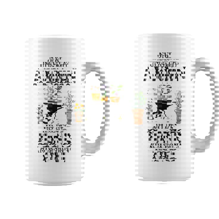 Never Underestimate A Woman Who Loves Plants April Coffee Mug