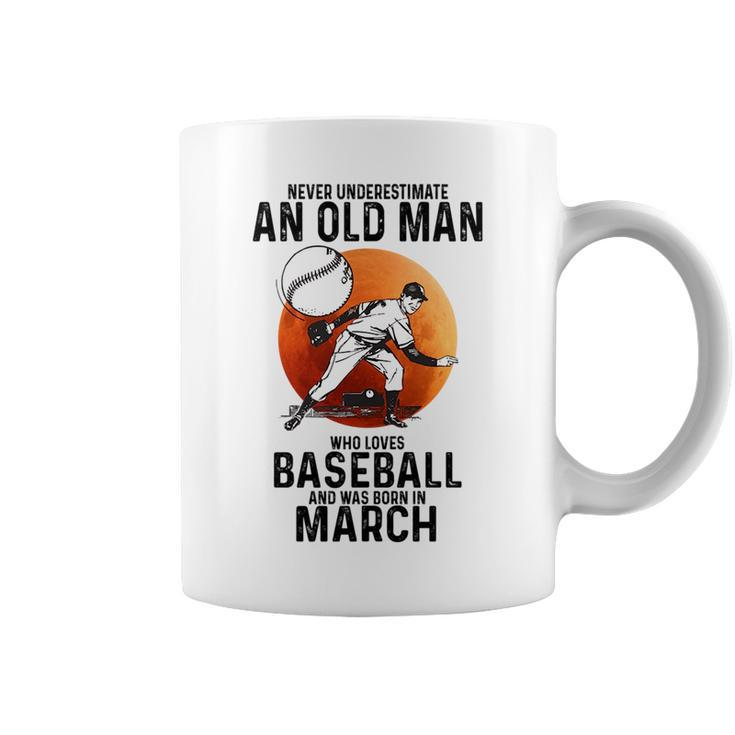 Never Underestimate An Old Man Who Loves Baseball April Coffee Mug