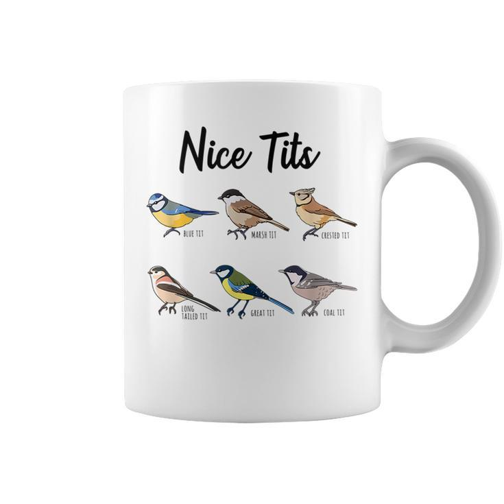 Nicee Tits - Funny Bird Watching Birding Bird Watching Funny Gifts Coffee Mug