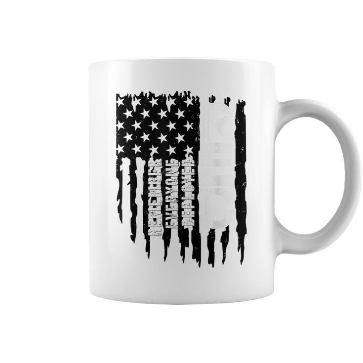 On Friday We Wear Red Friday Military Support Troops Us Flag  Funny Military Gifts Coffee Mug