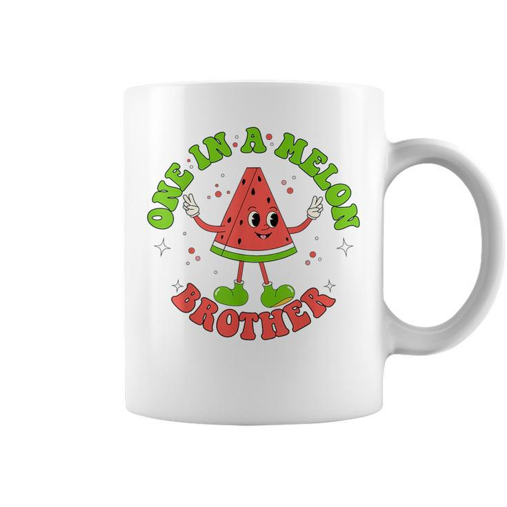 One In A Melon Brother Cool Summer Watermelon Family Matchin Coffee Mug