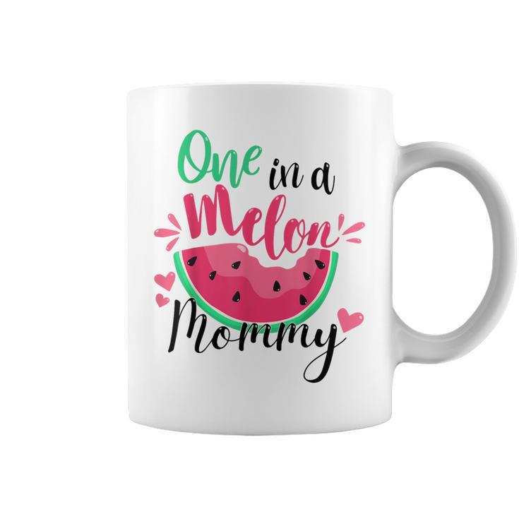 One In A Melon Mommy Summer Birthday Party Matching Family Coffee Mug