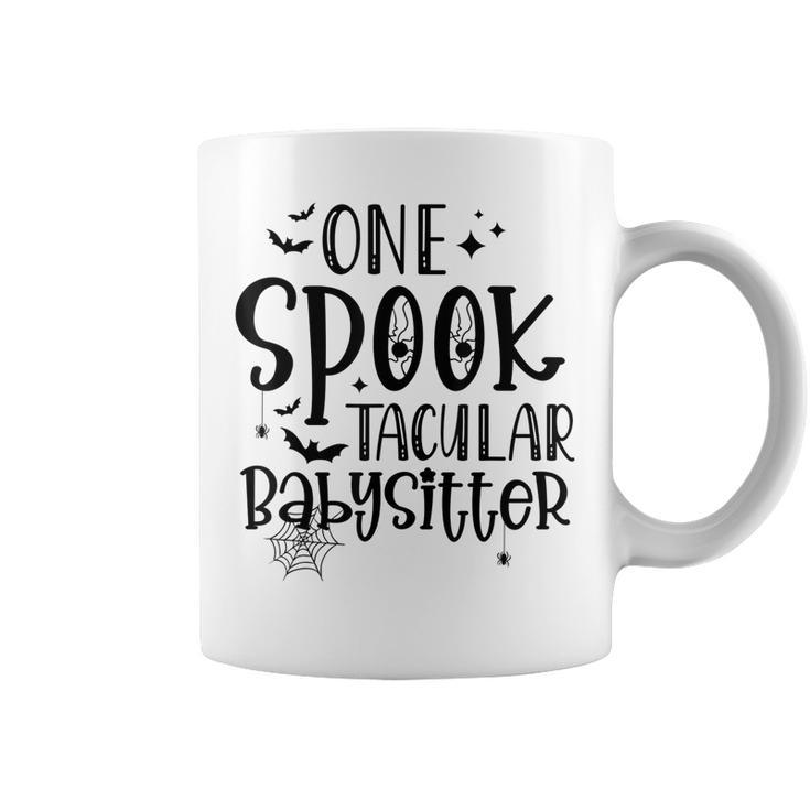 One Spooky Babysitter Scary Halloween Costume Spooky Coffee Mug