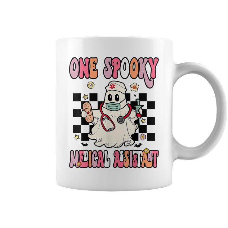 One Spooky Medical Assistant Ghost Halloween Cma Nurse Coffee Mug