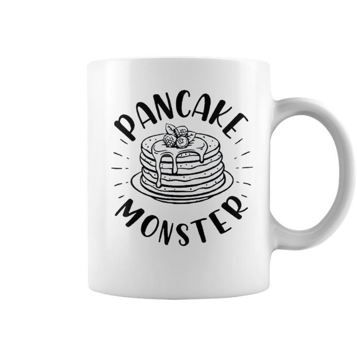 Pancake Monster Dad Son Matching Family Fathers Day  Coffee Mug