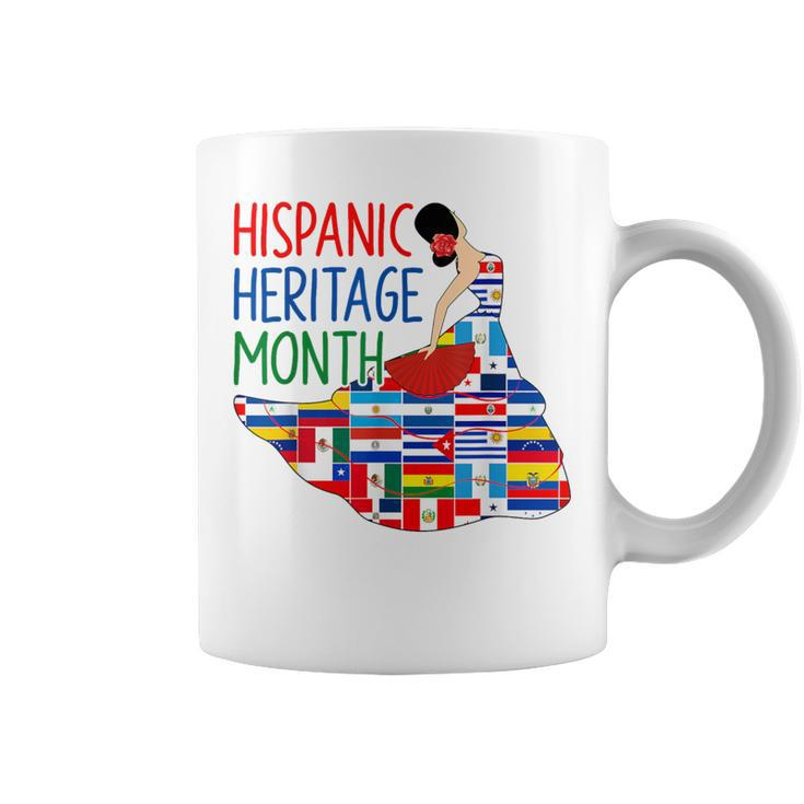 Hispanic Heritage Month Countries Flags Latino Coffee Mug