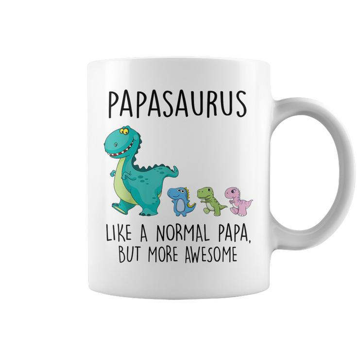 Papasaurus Like A Normal Papa But More Awesome Dinosaurs  Coffee Mug