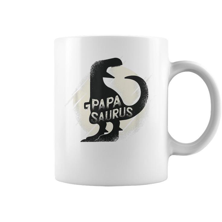 Papasaurus Papa Dinosaur Fathers Day Gifts For Daddy  Coffee Mug
