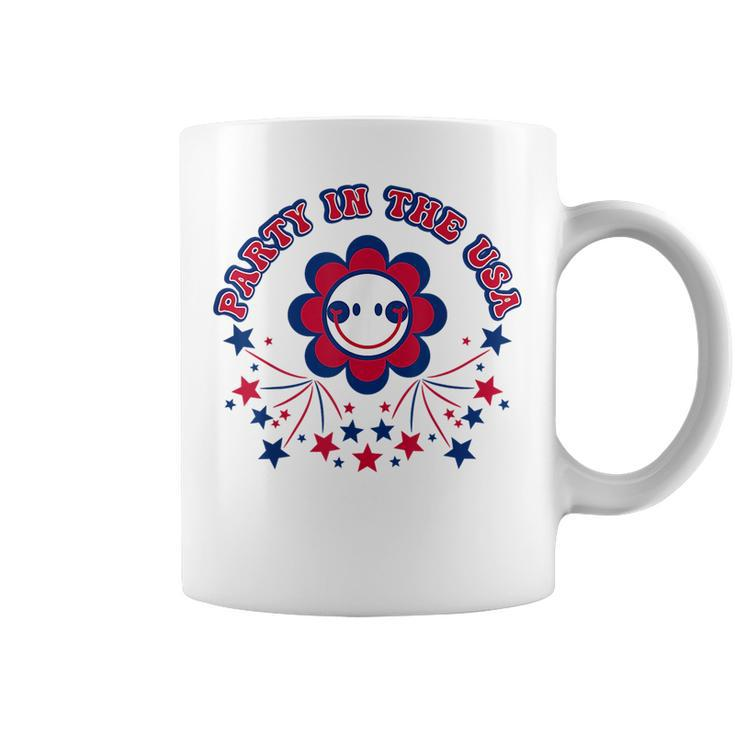 Party In The Usa Groovy Design 4Th Of July Usa Funny Gifts Coffee Mug